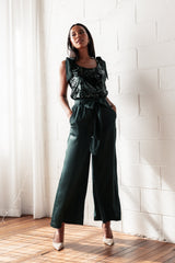 Miah Sequin Top - Emerald