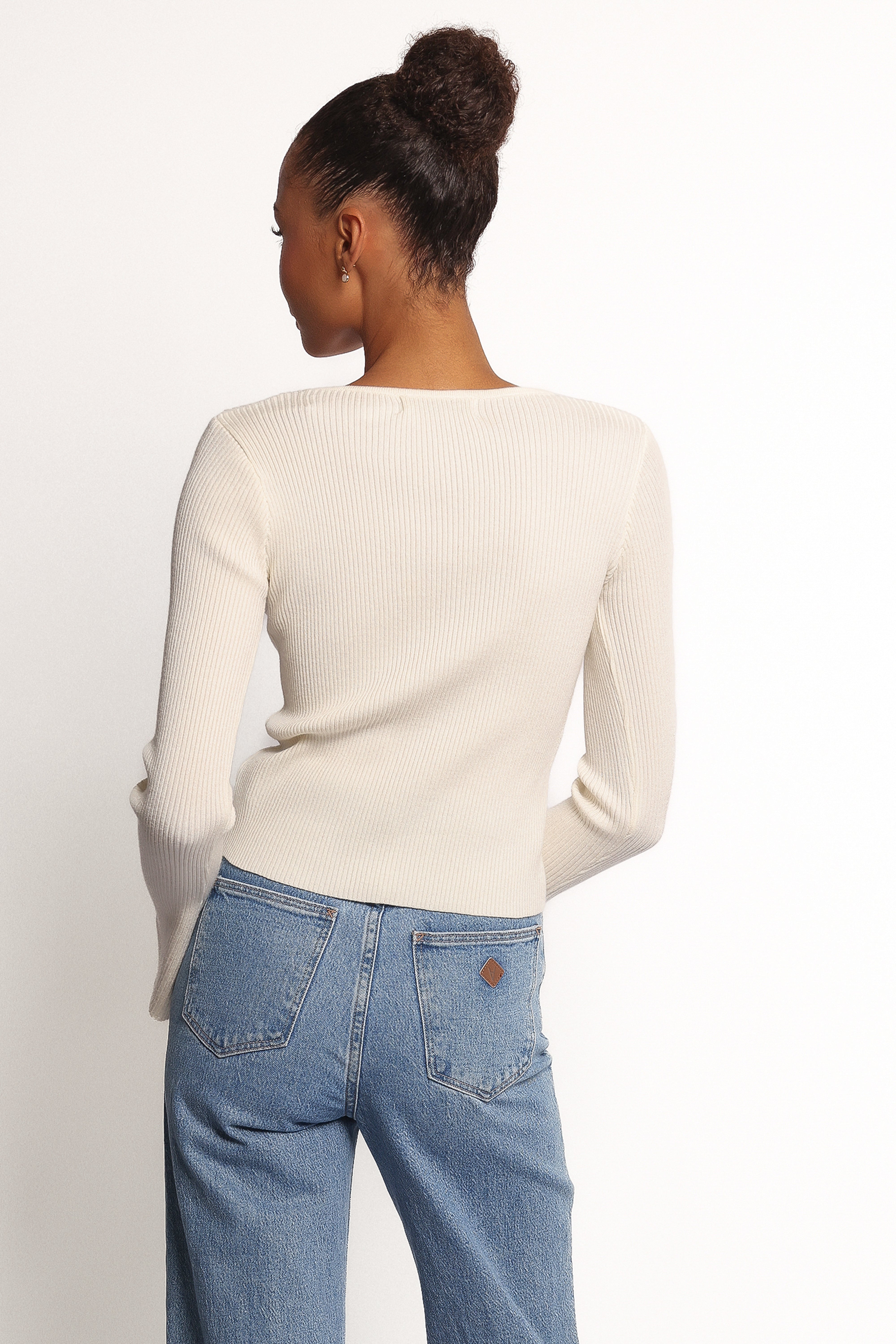 Rosienna Knit Top - Cream